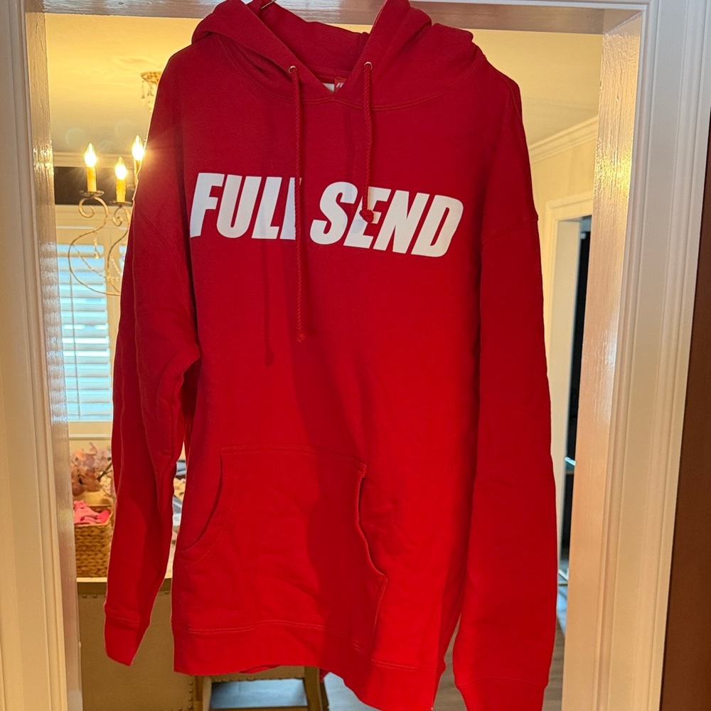Full Send Red Men's Hoodie